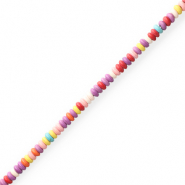 Abalorios de cerámica rondeles Multicolor