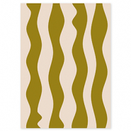 BY31&reg; Tarjetas para joyer&iacute;a olas Verde oliva-crema