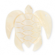Colgantes concha especial tortuga Blanco-melocot&oacute;n claro