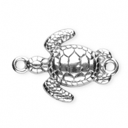 Fornituras Acero Inox entrepieza tortuga Plateado