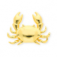 Colgantes de lat&oacute;n Eco-brass&reg; cangrejo Dorado