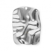 Colgantes Acero Inox rectángulo Plateado