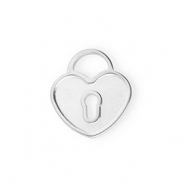 Colgantes Acero Inox corazón Plateado