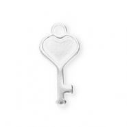 Colgantes Acero Inox ilave con corazón Plateado