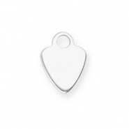 Colgantes Acero Inox corazón Plateado