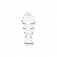Colgantes Acero Inox espina de pescado Plateado