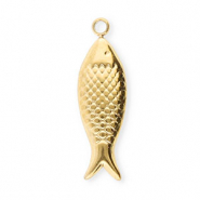 Colgantes Acero Inox pez Dorado