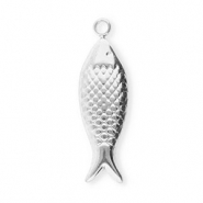 Colgantes Acero Inox pez Plateado