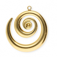 Colgantes Acero Inox espiral Dorado