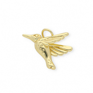 Metal TQ latón colgante colibrí Dorado