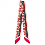 Bandana Pañuelo con vida marina Rojo óxido-rosa claro-marrón
