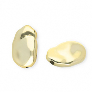 Abalorios acrílico irregular Dorado