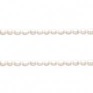 TQ Perlas de agua dulce grano de arroz 5x4 mm Blanco natural