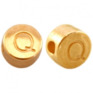Abalorios letras met&aacute;licos DQ Q Dorado (sin n&iacute;quel)