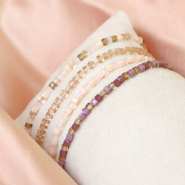 Set de inspiraciones Crea pulseras brillantes con abalorios faceteados cubo