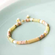 Set de inspiraciones Pulseras y collares con Piedras naturales abalorios disco