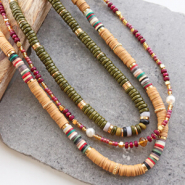 Set de inspiraciones ¡Déjate inspirar con estos collares de cuentas disco con una atmósfera invernal!