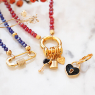 Set de inspiraciones Inspiración para la bisutería más bonita con colgantes y entrepiezas metálicas DQ