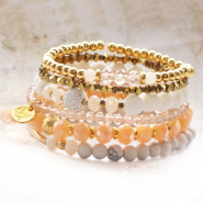Set de inspiraciones Es hora de ponerse creativo. Crea pulseras con abalorios facetados
