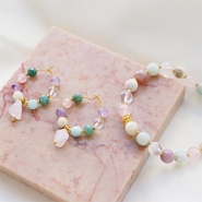 Set de inspiraciones Ponte creativa con las piedras naturales abalorios faceteados