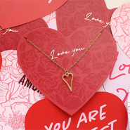 Nuevo  Tarjetas de joyería y colgantes DQ de corazón
