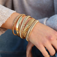 Nuevo ¡Novedad! Pulseras brazalete de acero inoxidable