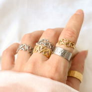 Nuevo ¡Nuevo! Magníficos anillos de acero inoxidable