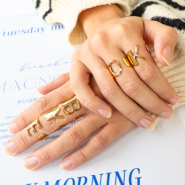 Nuevo Musthave: Anillos de acero inoxidable de moda