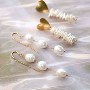 Nuevo Nueva imitación elegante de perlas de agua dulce