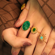 Nuevo ¡Wow! Preciosos anillos de acero inox con esmalte