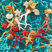 Nuevo Abalorios acrílicos en forma de coral