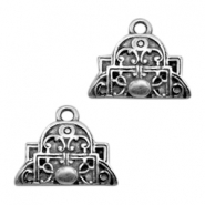 Colgantes metálicos TQ forma triangular estilo Boho plata vieja (sin níquel)