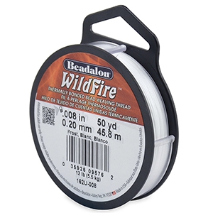 Alambre Beadalon Wildfire 0.20mm Blanco frost