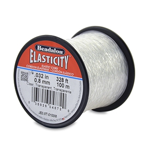 Hilo para enfilar el&aacute;stico Beadalon 0.8mm 100 metro Transparente