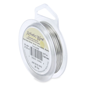 Alambre Art&iacute;stico Calibre 26 Acero inoxidable