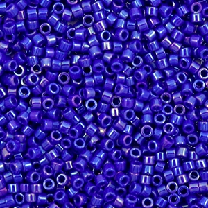 Abalorios Miyuki Delica's 11/0 Opaque luster cobalt blue DB-216