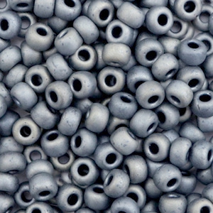 Miyuki Rocalla 6/0 Metallic matte silver gray 6-2002
