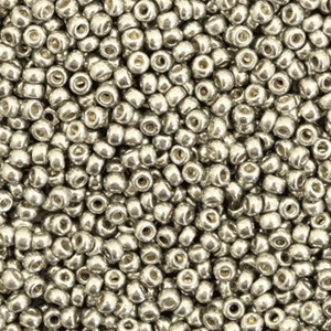 Miyuki Rocalla 11/0 Duracoat galvanized light pewter silver 11-4221
