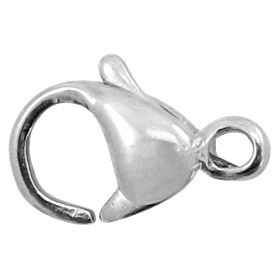 Fornituras Acero Inox mosquet&oacute;n 9mm plata vieja