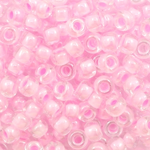 Miyuki Rocalla 6/0 Pink lined crystal 6-207