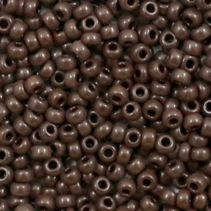 Miyuki Rocalla 8/0 Opaque chocolate brown 8-409