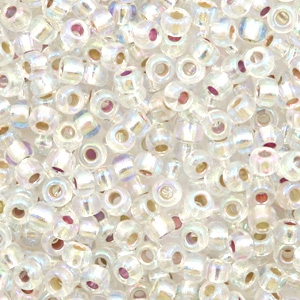 Miyuki Rocalla 8/0 Silverlined AB crystal 8-1001