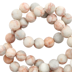 Piedras naturales Calcita y M&aacute;rmol 8mm mate Multicolor rosa-gris