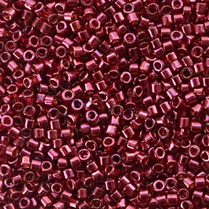 Abalorios Miyuki delica's 11/0 Gold luster wine red DB-116