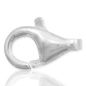 Plata 925 Fornituras mosquet&oacute;n 9mm Plata