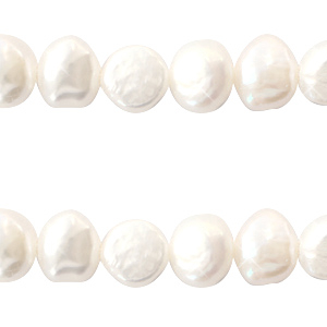 BQ Perlas de agua dulce nugget redondas 7mm Blanco natural