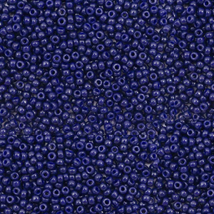 Rocallas Miyuki 15/0 Duracoat opaque dyed dark navy blue 15-4494