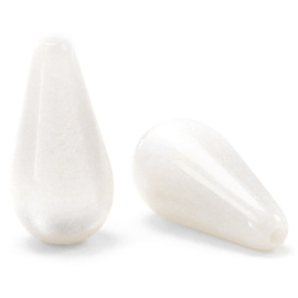 Abalorios Super Polaris Elements gota shiny Blanco bianco