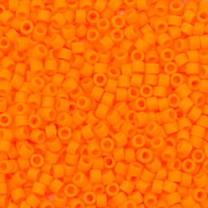 Abalorios Miyuki Delica's 11/0 Opaque matte mandarin orange DB-1583