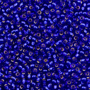 Rocalla Miyuki 11/0 Silverlined cobalt blue 11-20